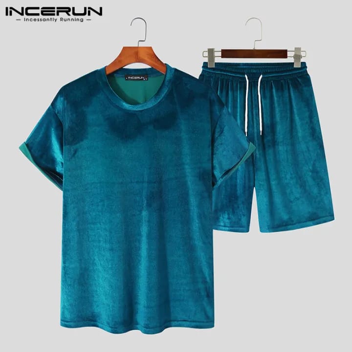 Mens 2PCS Short Sleeve Casual T Shirt Tops Shorts Sets S4422837 Mens 2PCS Short Sleeve Casual T Shirt Tops Shorts Sets S4422837