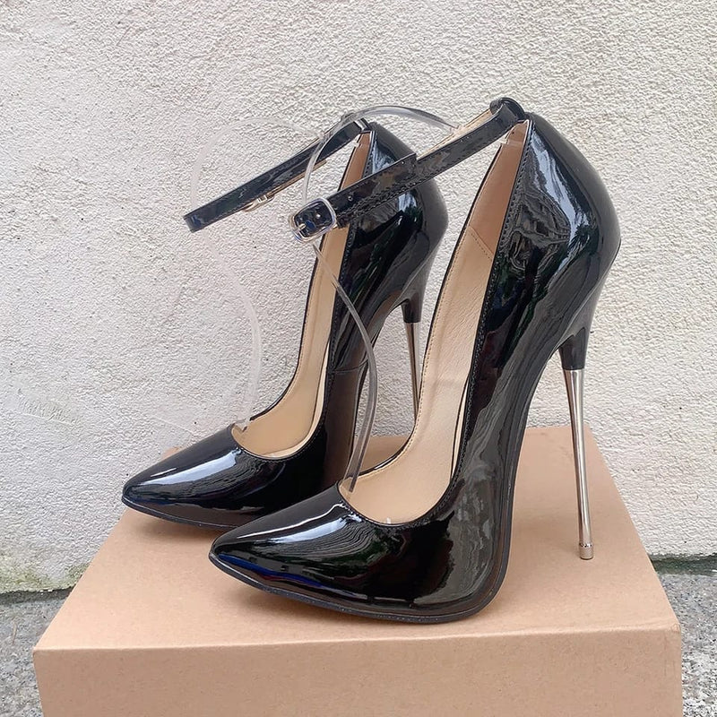 Fashion Thin High Heels 16cm Pumps Shoes Woman Emerald Women's Heels Shoes Party  36 - Tuzzut.com Qatar Online Shopping