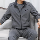 Men 3 Pieces Cotton Sportwear Suit Fitness Comfortable Tracksuit Sport Running Sets S479144 - Tuzzut.com Qatar Online Shopping