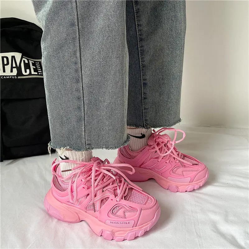 Sneakers Women Thick Bottom Blue Daddy Shoe 36 S332232 Sneakers Women Thick Bottom Blue Daddy Shoe 36 S332232