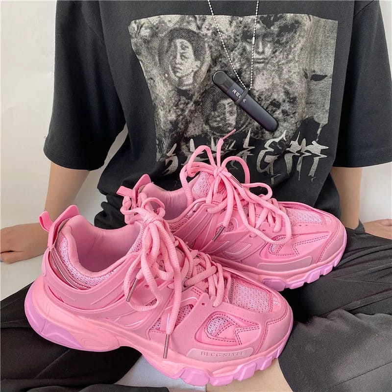 Sneakers Women Thick Bottom Blue Daddy Shoe 36 S332232 Sneakers Women Thick Bottom Blue Daddy Shoe 36 S332232