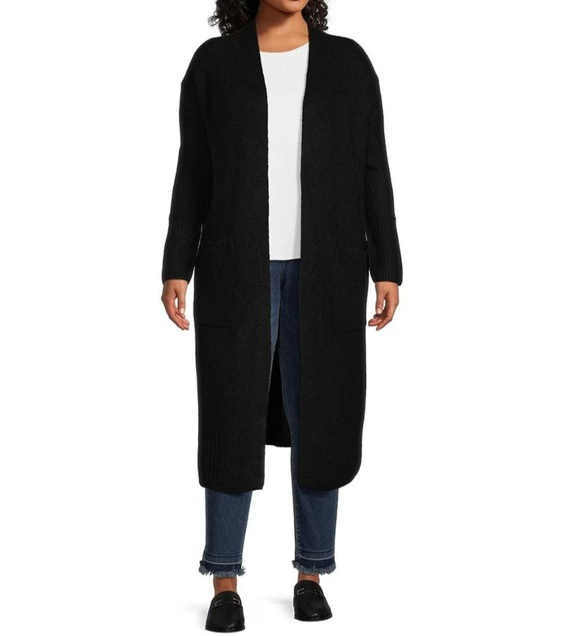 Plus Size Long Sleeve Cozy Maxi Cardigan L B-43687 - Tuzzut.com Qatar Online Shopping