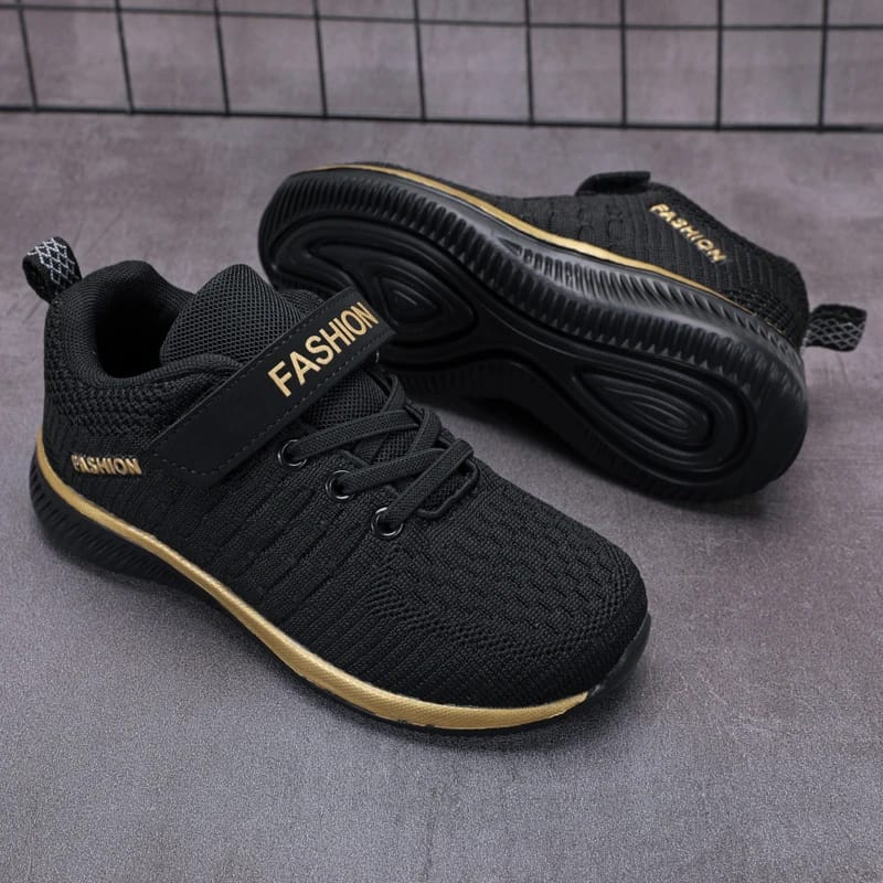 Platform Black Girls Boys Comfortable Children Casual Sneakers 35 - Tuzzut.com Qatar Online Shopping