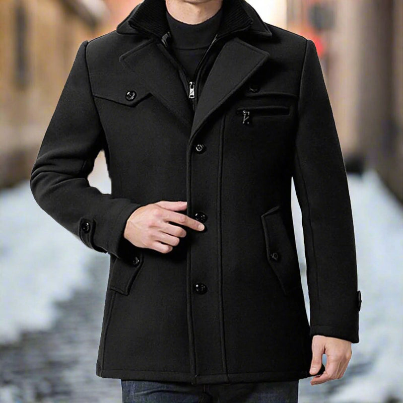 Windbreaker Men's Fashion Slim Jacket Coat Winter Men's