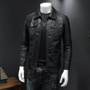 Men's PU Jackets Fashion Man Streetwear Hip Hop Motorcycle Leather Coats m S4789037 - Tuzzut.com Qatar Online Shopping