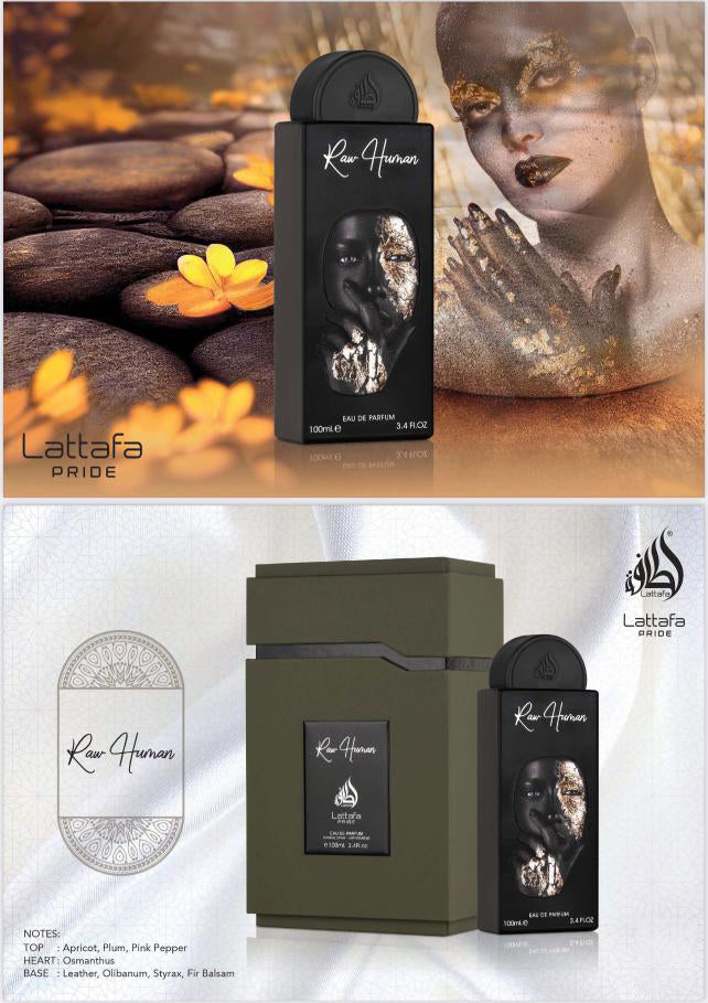 Raw Human EDP Perfume 100ml (3.4Oz) By Lattafa Pride Raw Human EDP Perfume 100ml (3.4Oz) By Lattafa Pride