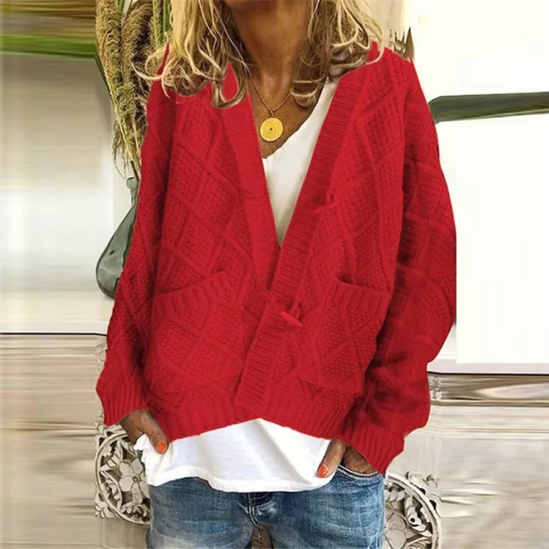 Spring Autumn New Loose Wild Long Sleeves Knitwear Female Sweaters 2XL S2624563 - Tuzzut.com Qatar Online Shopping