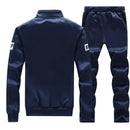New Men's Sweatsuits Male Trucksuit Spring Autumn Stand Collar Letter Printing Sportswear Set Men Sweatshirts L S4057882 - Tuzzut.com Qatar Online Shopping
