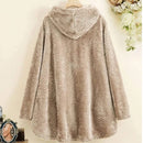 Plus Flannel Single Breasted High Low Hem Hooded Coat XL B-41380 - Tuzzut.com Qatar Online Shopping