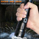 USB Rechargeable XHP50 LED Flashlight 18650 Zoom Aluminum Alloy Torch - FL673 - Tuzzut.com Qatar Online Shopping