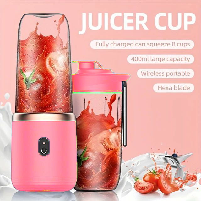 Double Cup Multifunction USB Fruit Juicer - Tuzzut.com Qatar Online Shopping