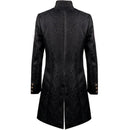 Classic Medieval Men Costume Jacquard Stand Collar Larp Viking Cosplay Jacket Coat 2XL S4854950 - Tuzzut.com Qatar Online Shopping