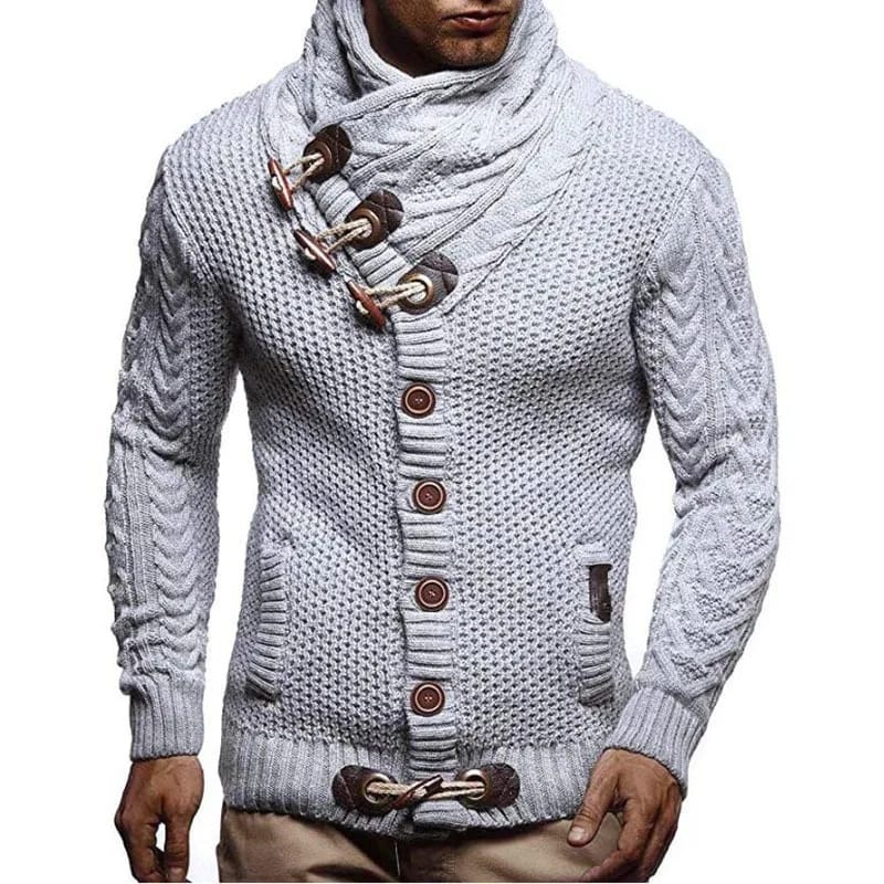 Autumn Casual Vintage Button Sweaters Men Turtleneck Knitted Cardigans S4781329 Autumn Casual Vintage Button Sweaters Men Turtleneck Knitted Cardigans S4781329