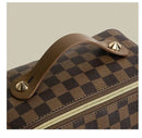 New Plaid Cosmetic Bag PU Pillow Makeup Pouch Women's Large-Capacity Luxury Wash Bag B-44302 - Tuzzut.com Qatar Online Shopping