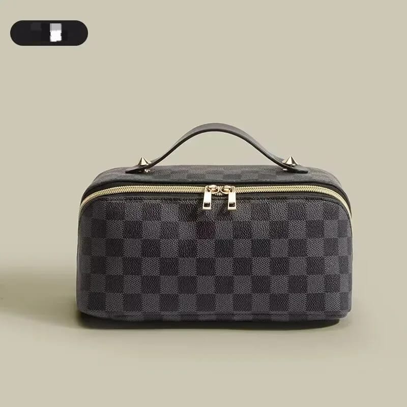 Plaid Cosmetic Bag Pillow Makeup Pouch B-44302 Plaid Cosmetic Bag Pillow Makeup Pouch B-44302