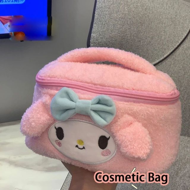 Hello Kitty Cartoon Plush Cosmetic Bag S4568329 - Tuzzut.com Qatar Online Shopping