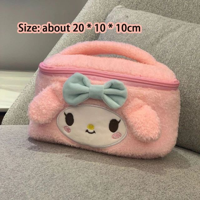 Hello Kitty Cartoon Plush Cosmetic Bag S4568329 - Tuzzut.com Qatar Online Shopping