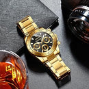 Chenxi Watch Men Gold Fashion Watches Stainless Steel Men's Watches S2589374 - Tuzzut.com Qatar Online Shopping