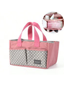 1pc Multifunctional Baby Stroller Hanging Bag For Mommy, Storage Bag For Baby Bottle & Diaper, Pink S334044 - Tuzzut.com Qatar Online Shopping