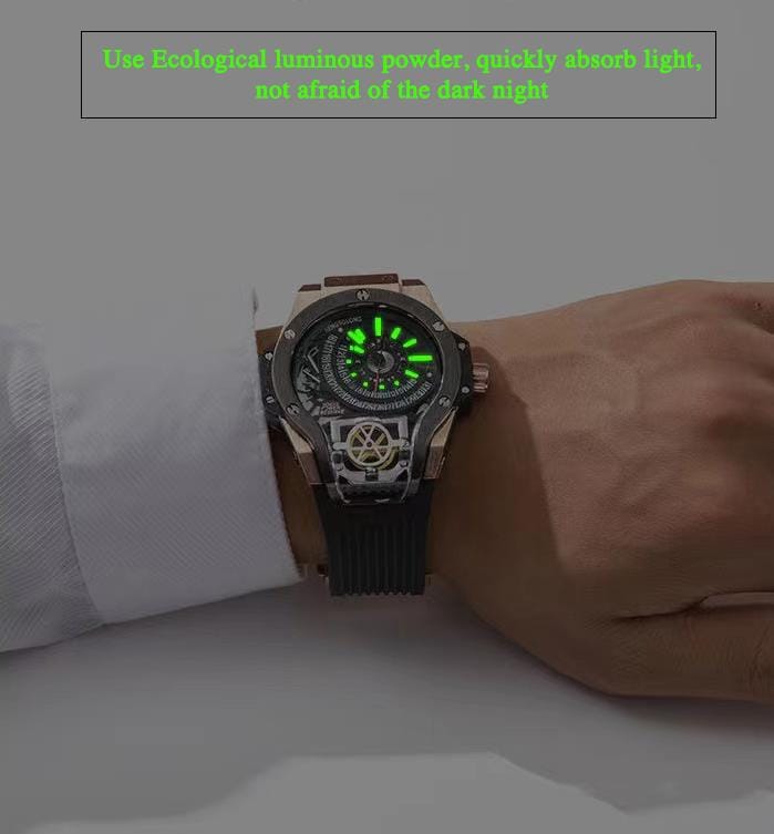1963 Watch Pilot Military Tough Guy Wristwatch Hollow Out Peculiar Personality Dial Sports Men Timer Retro Domineering Man Clock S3897001 - Tuzzut.com Qatar Online Shopping