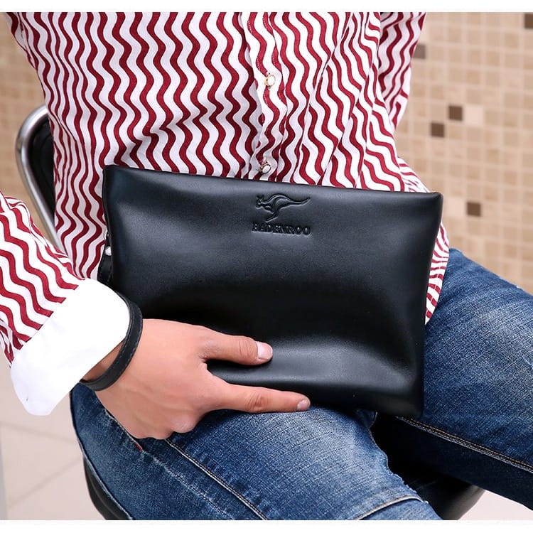 Men Wallet Clutch Bag Man Leather Kangaroo Wallet S2314962 - Tuzzut.com Qatar Online Shopping
