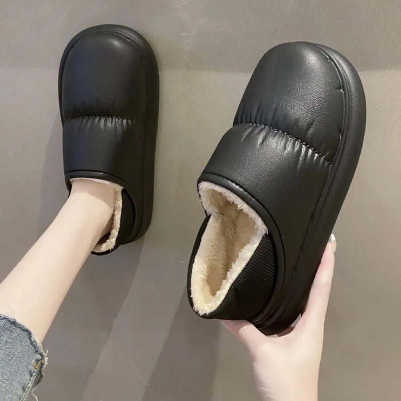 Outdoor Warm Cotton Plush Soft Platform Warm Shoes for Winter 40-41 - Tuzzut.com Qatar Online Shopping