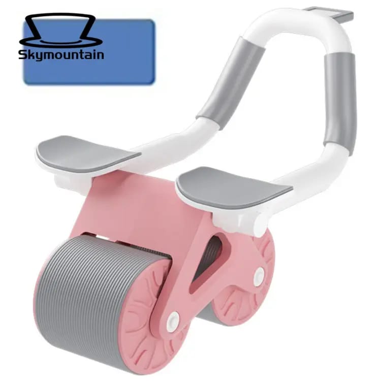 Abdominal Roller Adjustable Handle Silent Rebound Ab Wheel for Muscle Training with Elbow Support Fitness Equipment S747476 - Tuzzut.com Qatar Online Shopping