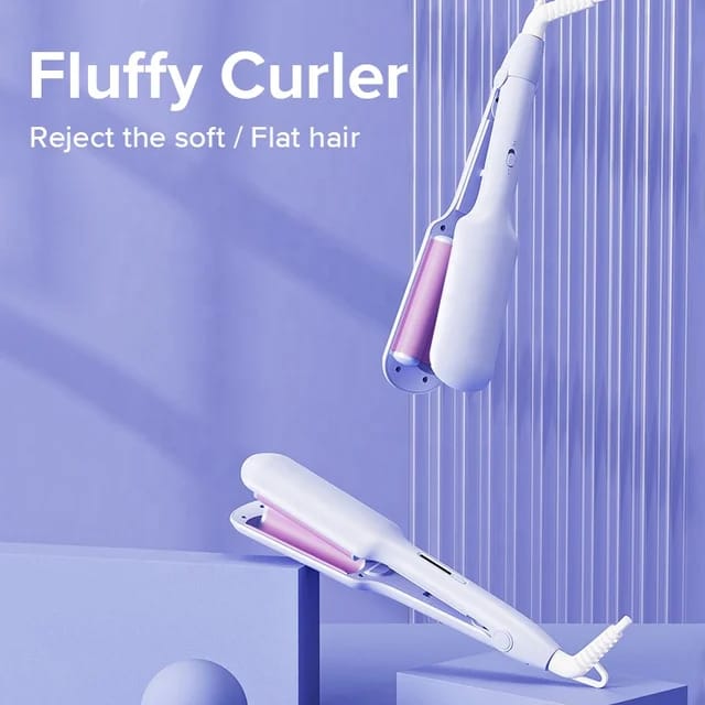 Hair curler Professional Hair Curling Iron Ceramic Triple Barrel Irons Hair - Tuzzut.com Qatar Online Shopping