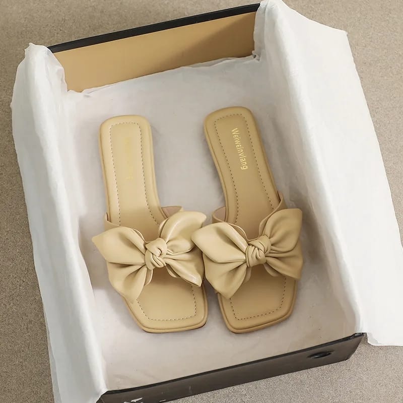 Bowknot Slippers Women 37 - Tuzzut.com Qatar Online Shopping