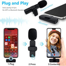 Wireless Lavalier Microphone, for YouTube TikTok Live Stream Video Recording Vlog for Type-C Android & iPhone - Tuzzut.com Qatar Online Shopping