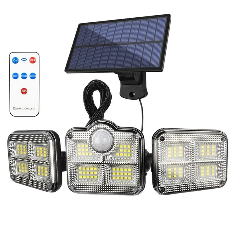 Solar Light With Remote Control 2400mah Lithium Battery Outdoor - Tuzzut.com Qatar Online Shopping