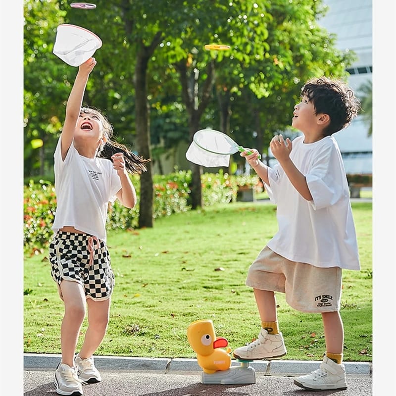 Puppy Air Rocket Launcher Toy Outdoor Soaring Rocket Flying Disc Flying Saucer Foot Launcher - Tuzzut.com Qatar Online Shopping