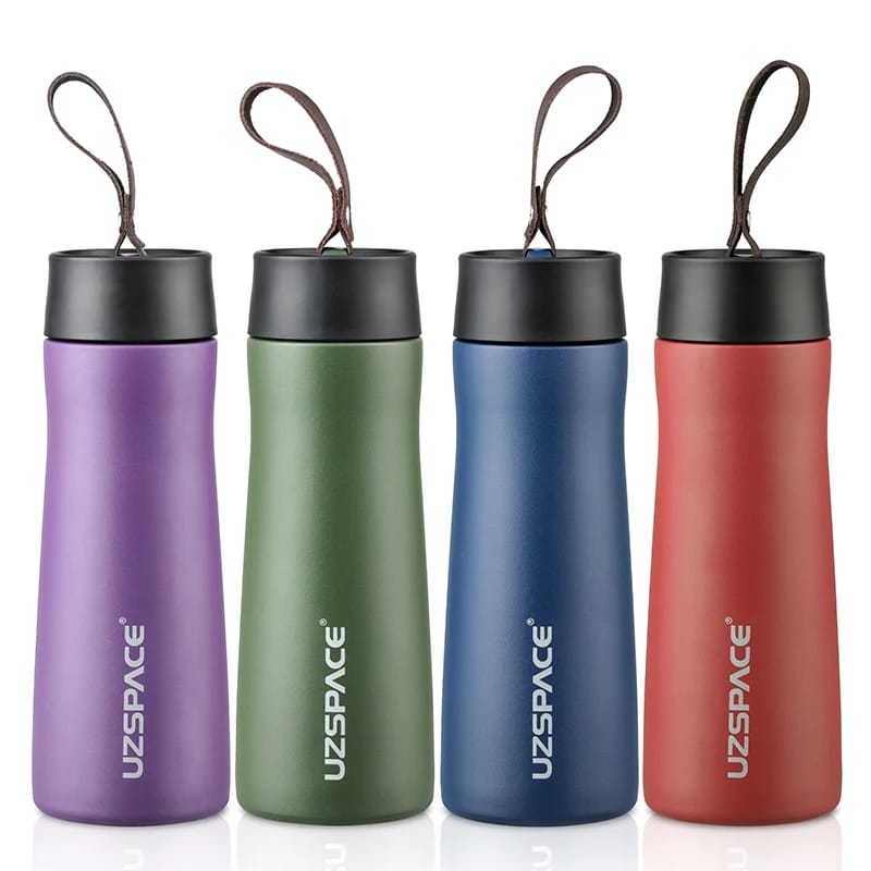 350ML Vacuum Flask Stainless Steel Thermo Bottle With Rope S4789377 - Tuzzut.com Qatar Online Shopping