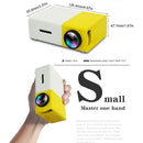Mini LED Projector 1080P HDMI-compatible HD Full Screen USB Audio Portable Home Media - Tuzzut.com Qatar Online Shopping