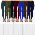 6 Pcs Assorted Colors Women's Fashion Leggings - Tuzzut.com Qatar Online Shopping