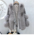 Fashion Slim White Furry Jacket Women 2023 Autumn Winter Thick Warm Faux Leather Fur Coat M B-33531 - Tuzzut.com Qatar Online Shopping