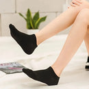 6 Pairs Low Cut Black Ankle Short Cotton Socks 6748 - Tuzzut.com Qatar Online Shopping