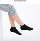 6 Pairs Low Cut Black Ankle Short Cotton Socks 6748 - Tuzzut.com Qatar Online Shopping