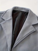 Men's Classic Long Trench Coat, Casual Single Breasted Retro Overcoat For Fall/Winter Jacket 2XL S4170965 - Tuzzut.com Qatar Online Shopping