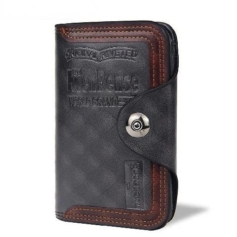 Men's Magnetic Leather Compartment Wallet F388 Men's Magnetic Leather Compartment Wallet F388