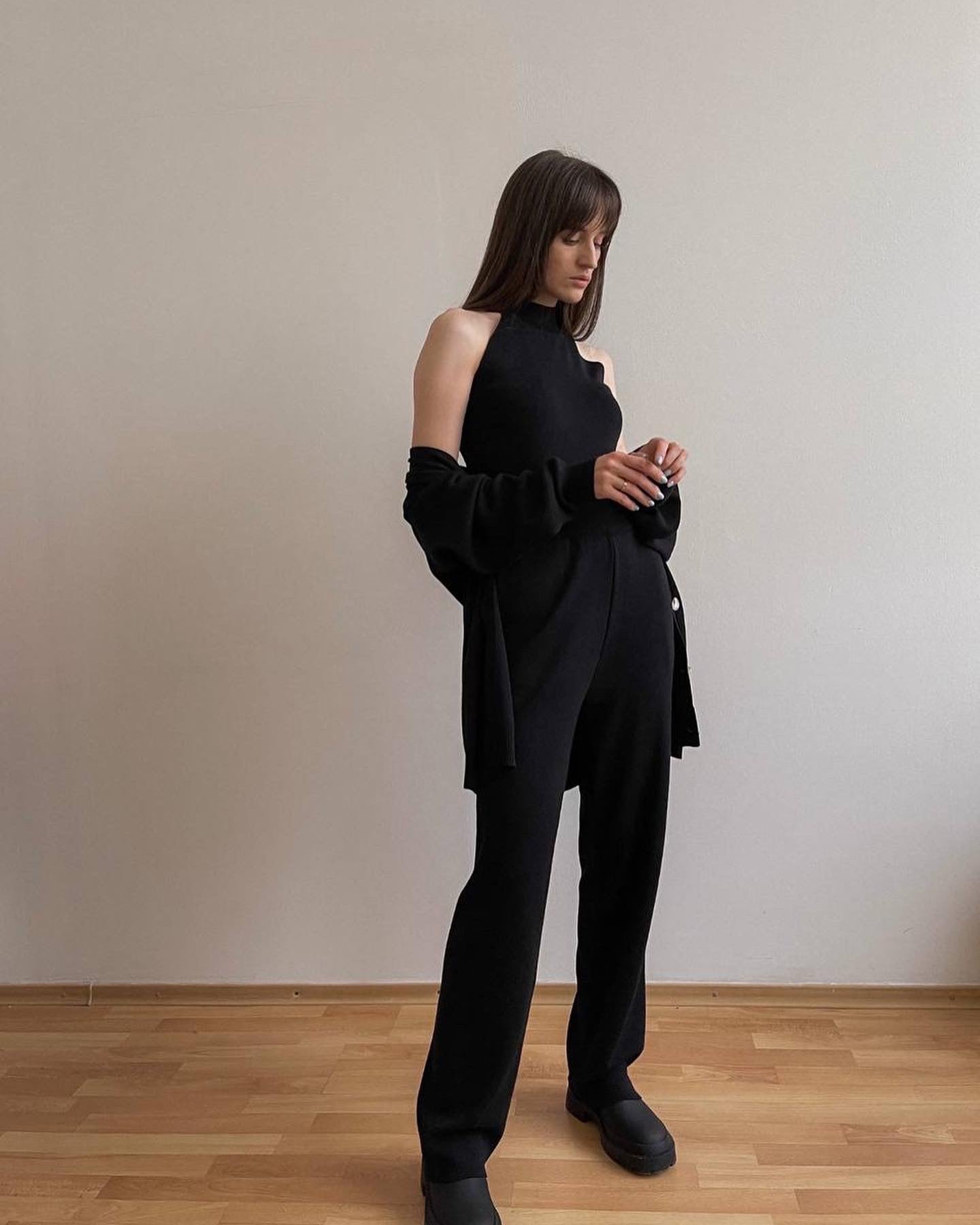 Style knitted three-piece suit L B-43825 Style knitted three-piece suit L B-43825