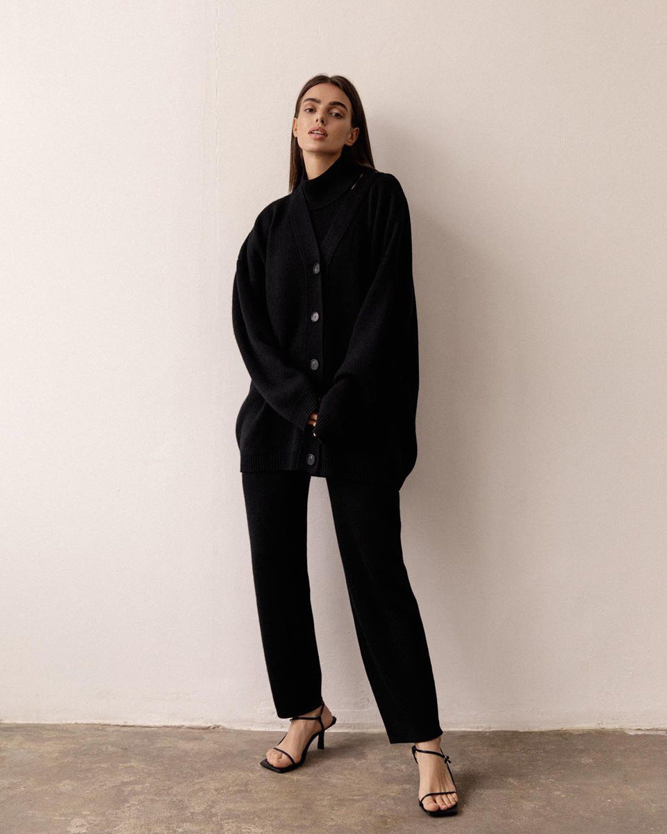 Style knitted three-piece suit L B-43825 Style knitted three-piece suit L B-43825