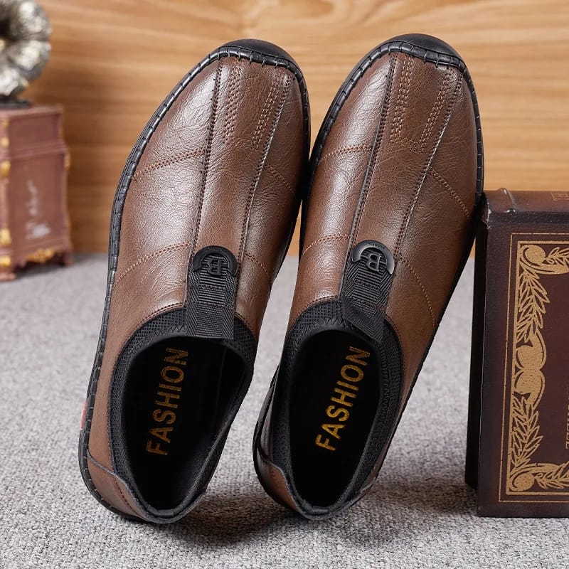 Men's Casual Leather Fashionable Shoe 43 - Tuzzut.com Qatar Online Shopping