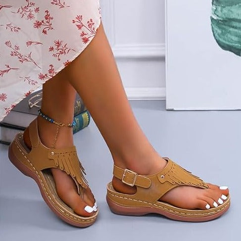 Summer Orthopedic Sandals for Women Sandals 37 - Tuzzut.com Qatar Online Shopping