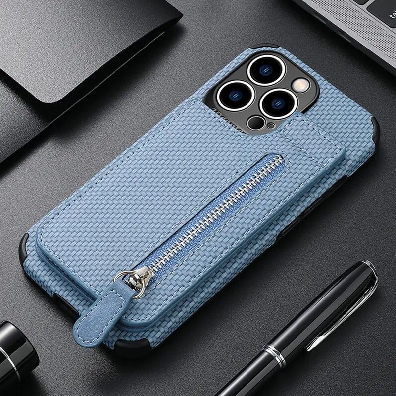 Zipper Wallet Card Case For 14Pro Max Back Case Cover 31284 - Tuzzut.com Qatar Online Shopping