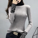 Women Sweaters And Pullovers Turtleneck Slim Sweaters Ladies Knitted - Tuzzut.com Qatar Online Shopping
