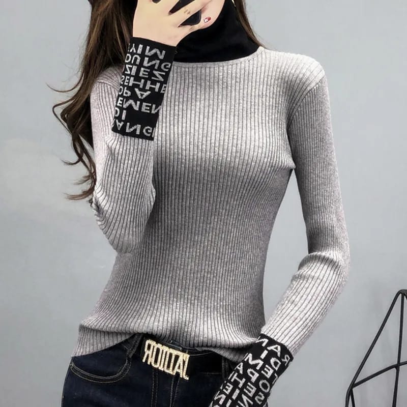Women Sweaters And Pullovers Turtleneck Slim Sweaters Ladies Knitted Women Sweaters And Pullovers Turtleneck Slim Sweaters Ladies Knitted