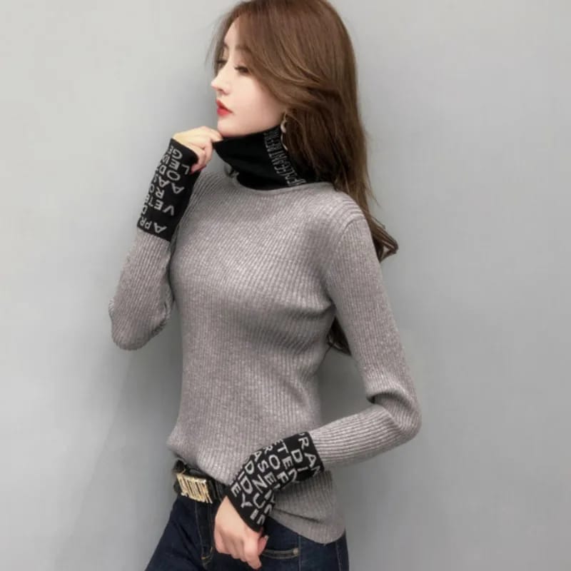 Women Sweaters And Pullovers Turtleneck Slim Sweaters Ladies Knitted Women Sweaters And Pullovers Turtleneck Slim Sweaters Ladies Knitted