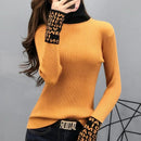 Women Sweaters And Pullovers Turtleneck Slim Sweaters Ladies Knitted - Tuzzut.com Qatar Online Shopping