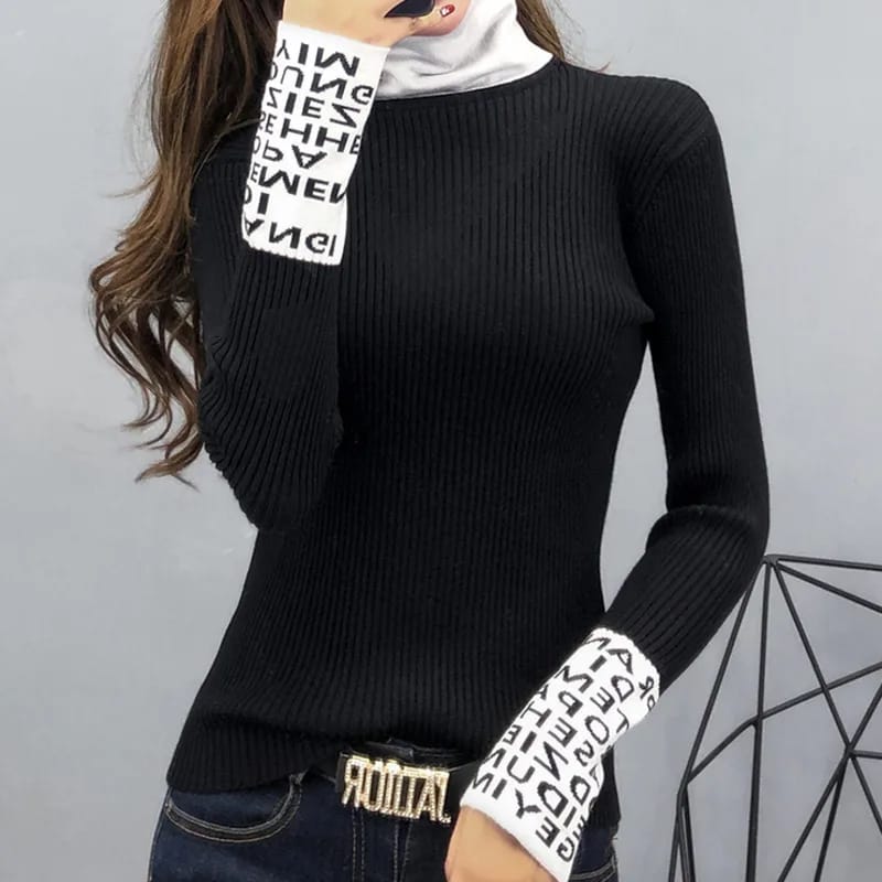 Women Sweaters And Pullovers Turtleneck Slim Sweaters Ladies Knitted Women Sweaters And Pullovers Turtleneck Slim Sweaters Ladies Knitted